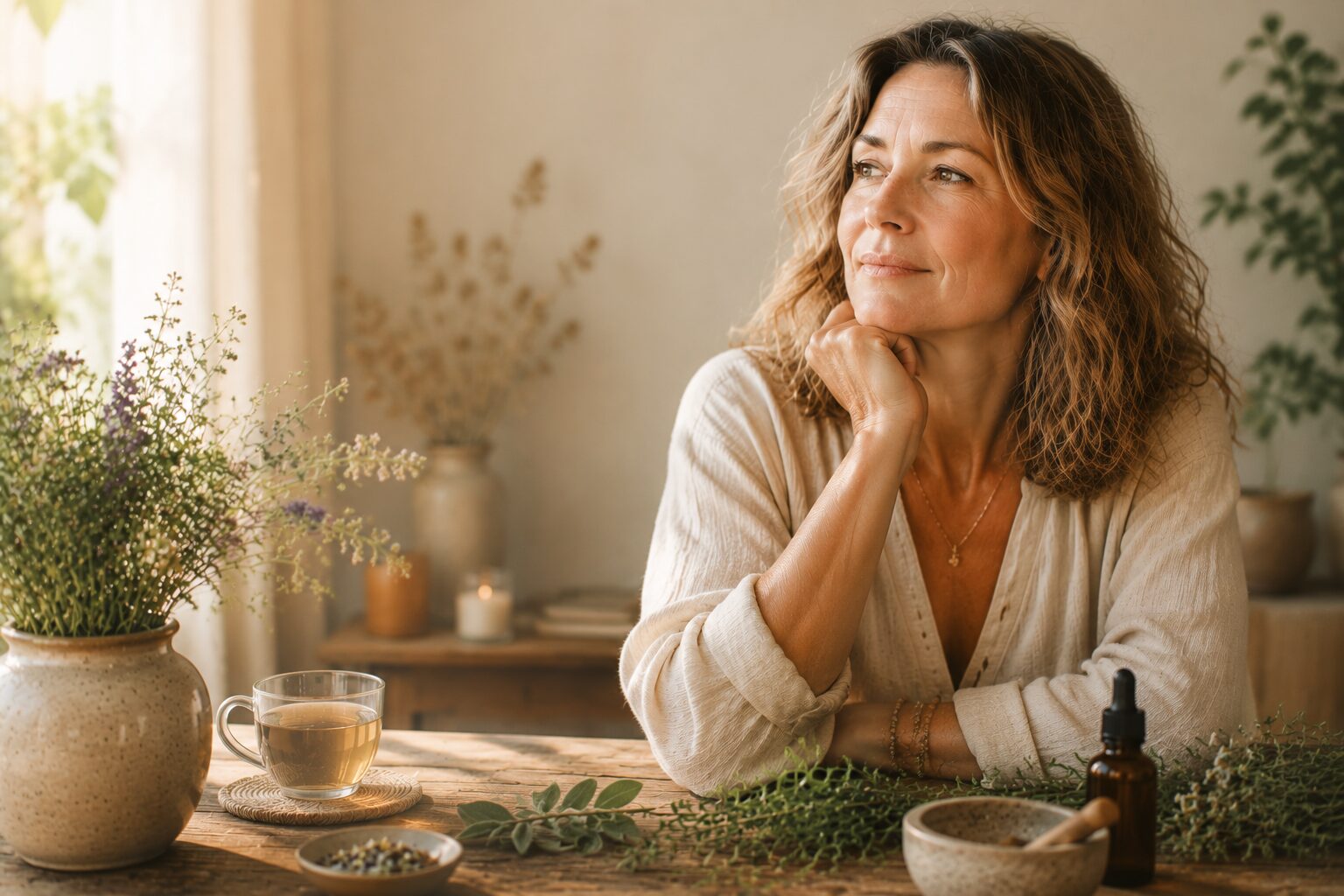 Perimenopause natürlich unterstützen mit Heilpflanzen und Nervensystemregulation